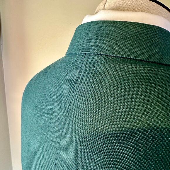 Stafford Men 40R Green Gold Button Dacron/worsted Wool Sport Coat Blazer Golf - Picture 5 of 11